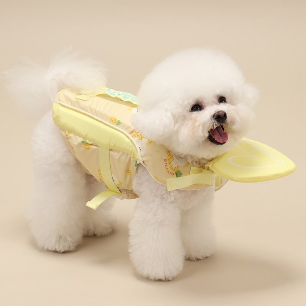 페오펫몰,[리토가토] 스윙하트 강아지 구명조끼 - 옐로우