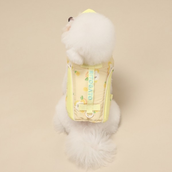 페오펫몰,[리토가토] 스윙하트 강아지 구명조끼 - 옐로우