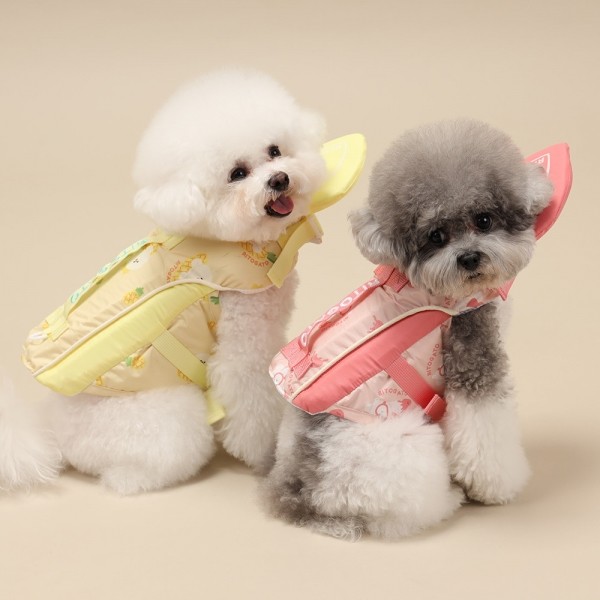 페오펫몰,[리토가토] 스윙하트 강아지 구명조끼 - 옐로우