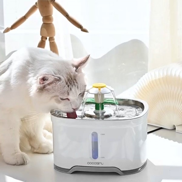 페오펫몰,[댕린이특가] 코코시루 플라워 펫 네모 급수기 C24WF