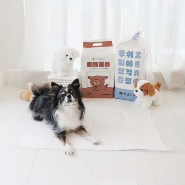페오펫몰,[댕린이특가] 라인프렌즈 코코시루 쉬싹 배변패드 (대형 30매) CL7560PPD