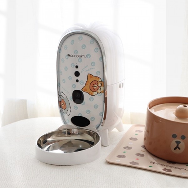 페오펫몰,[댕린이특가] 라인프렌즈 코코시루 카메라 자동 급식기CL3PFC