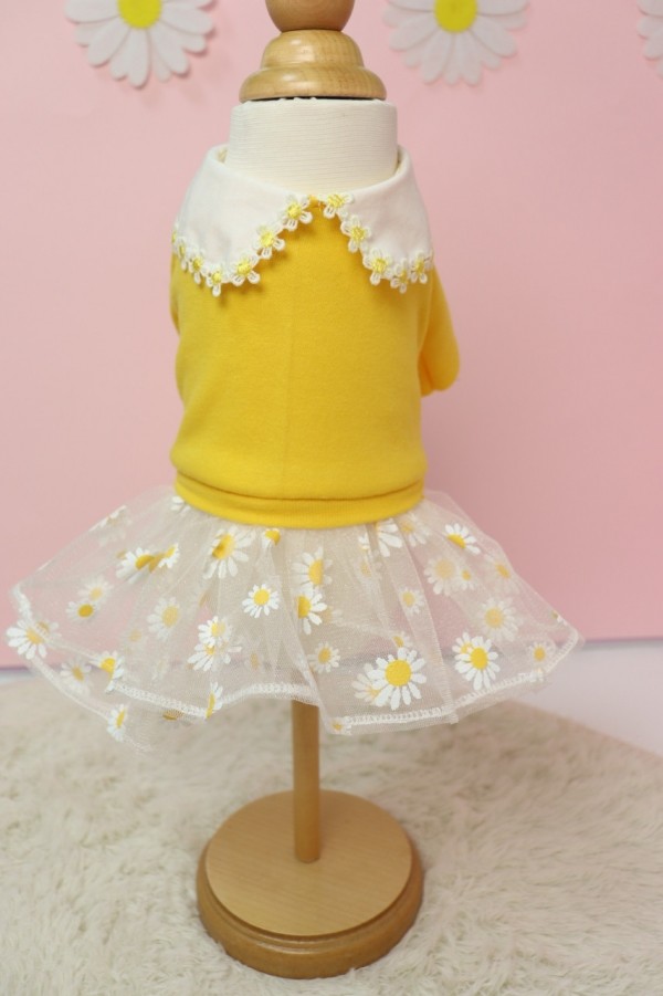 봄투맨원피스 핸드메이드 강아지원피스