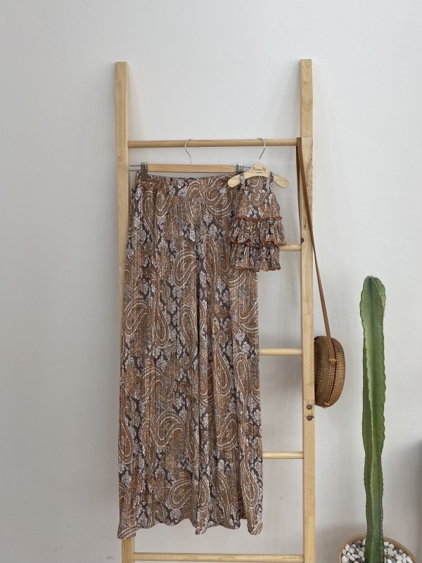 페오펫몰,강아지 에스닉주름바지 커플룩(견주용)