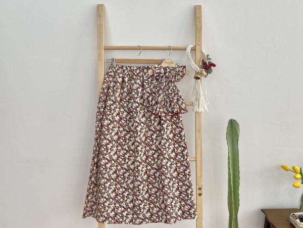 페오펫몰,강아지 쉬폰 플라워스커트(견주용)