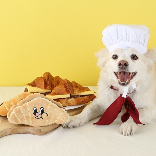 페오펫몰,7번버스 바삭달달 앙버터 크로와상 강아지 노즈워크 장난감