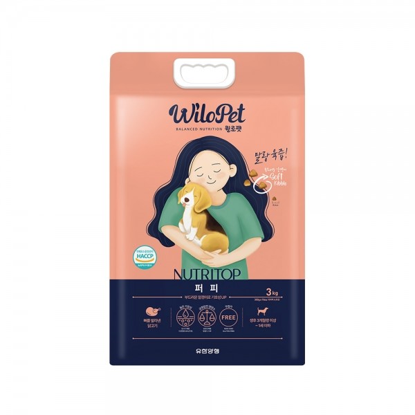 페오펫몰,유한양행 윌로펫 뉴트리탑 퍼피 3kg