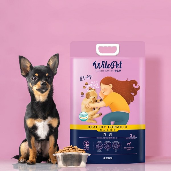 페오펫몰,윌로펫 헬시포뮬러 카밍 강아지 소프트사료 (1.2kg/3kg)