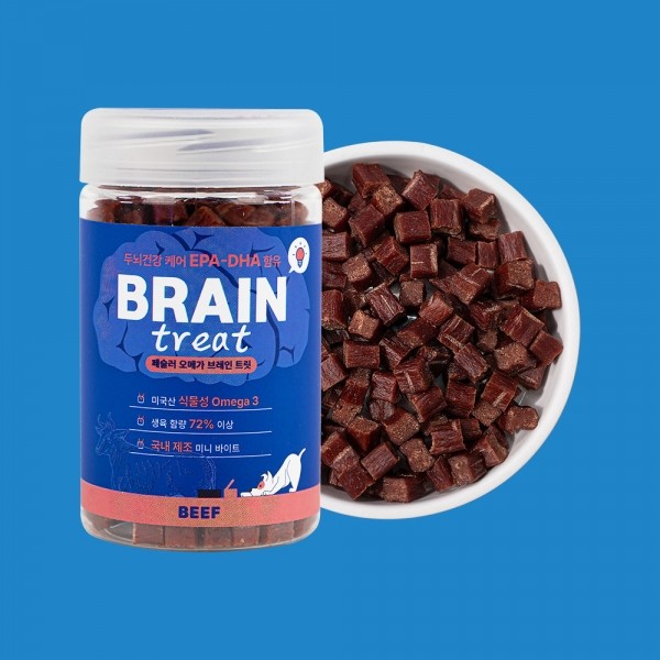 페오펫몰,오메가 브레인트릿 소고기맛 170g 칭찬 훈련 간식