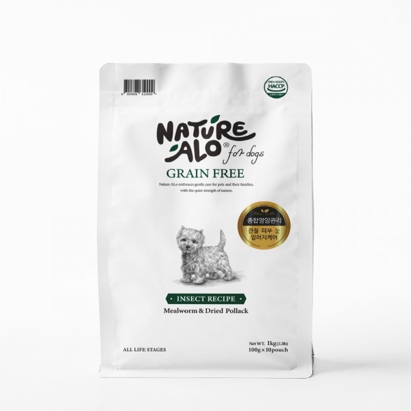 네이처알로 독 인섹트 레시피 1kg 강아지 소프트사료