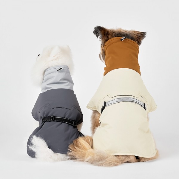 페오펫몰,페슬러 강아지 발열 히트패딩 아이보리