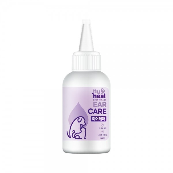 뉴앤힐 저자극 강아지 고양이 귀세정제 이어케어 120ml