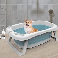 펫포에버 강아지 욕조 강아지 고양이 목욕탕 애견 접이식 욕조