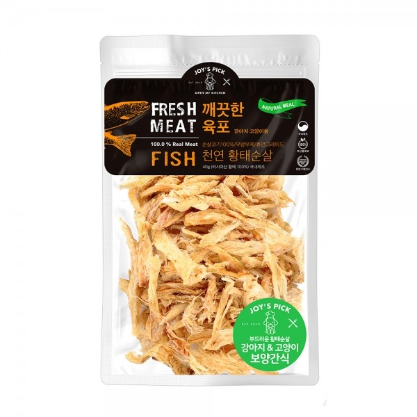 페오펫몰,[오래오래프로젝트] 깨끗한육포 황태순살(40g)