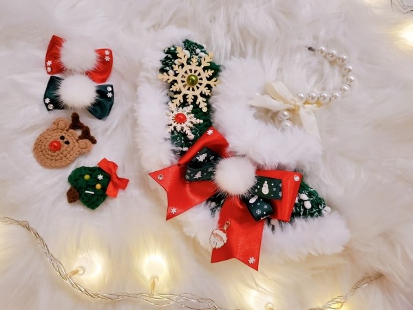 페오펫몰,[가득샵] 하얀 눈이 펑펑 화이트 크리스마스 케이프 • 강아지 고양이 케이프 뜨개 케이프 머플러 스카프 목걸이 악세사리