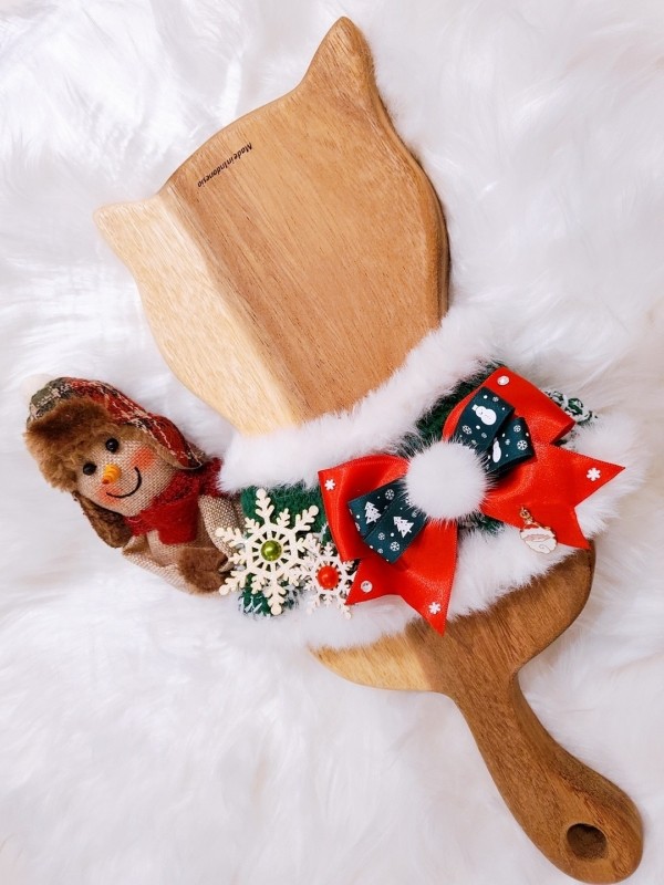 페오펫몰,[가득샵] 하얀 눈이 펑펑 화이트 크리스마스 케이프 • 강아지 고양이 케이프 뜨개 케이프 머플러 스카프 목걸이 악세사리