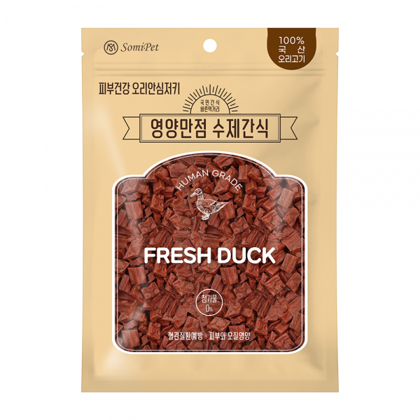 페오펫몰,영양만점 강이지 수제간식 피부건강 오리안심저키 500g
