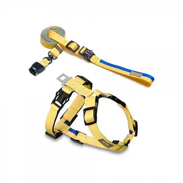 페오펫몰,[SPEL] 스펠 항공 TY하네스 세트 YELLOW (하네스+2m 리드줄)