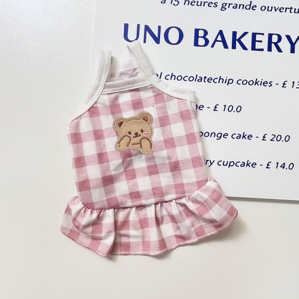 페오펫몰,냥슬아치 곰돌이 치마 원피스 고양이 강아지 옷