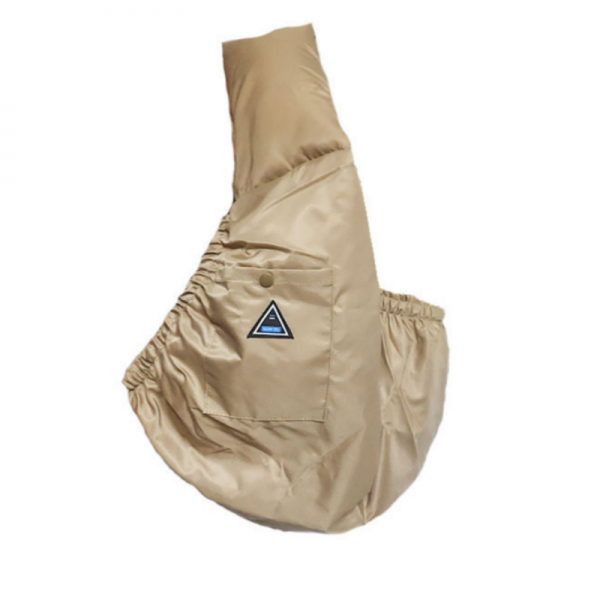 오늘멍냥 브라운 깃털 슬링백 앞가방 이동가방