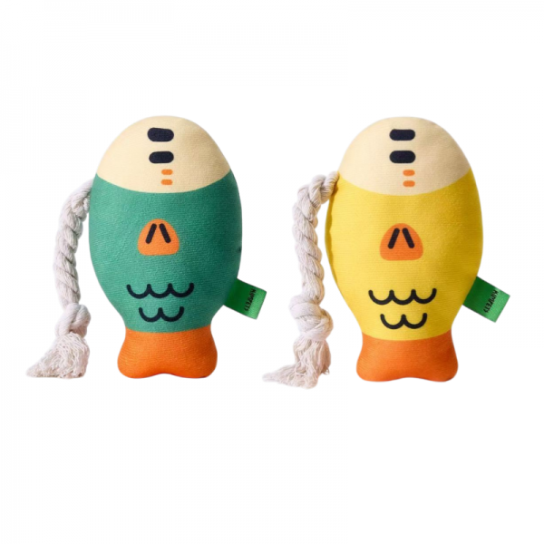 페오펫몰,냥슬아치 강아지 터그놀이 이갈이 붕어 장난감 삑삑이