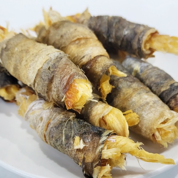 쿠즈펫 황태껍질말이 70g 건조간식 강아지 보양식 영양 수제 간식