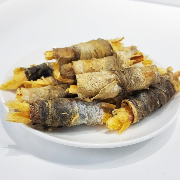 페오펫몰,쿠즈펫 황태껍질말이 70g 건조간식 강아지 보양식 영양 수제 간식
