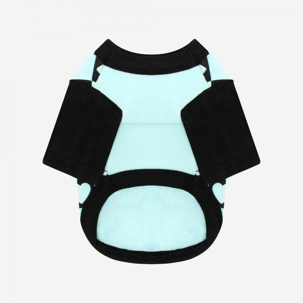 페오펫몰,KINI SMILE CHECK TSHIRT_MINT(반팔티)