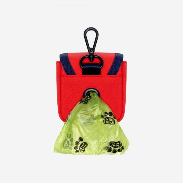 페오펫몰,[댕냥데이특가] SIGNATURE LOGO SUPPLEX POOP BAG-RED(풉백)