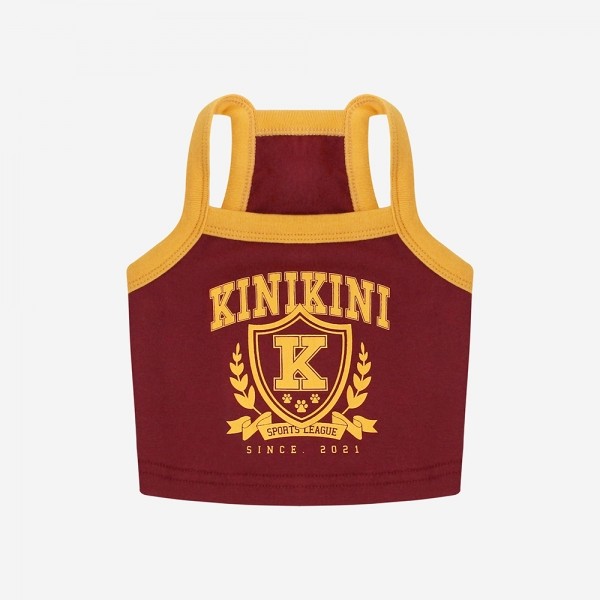 페오펫몰,[여름맞이특가] KINI SPORTS LEAGUE CROP TOP-BROWN(크롭탑)