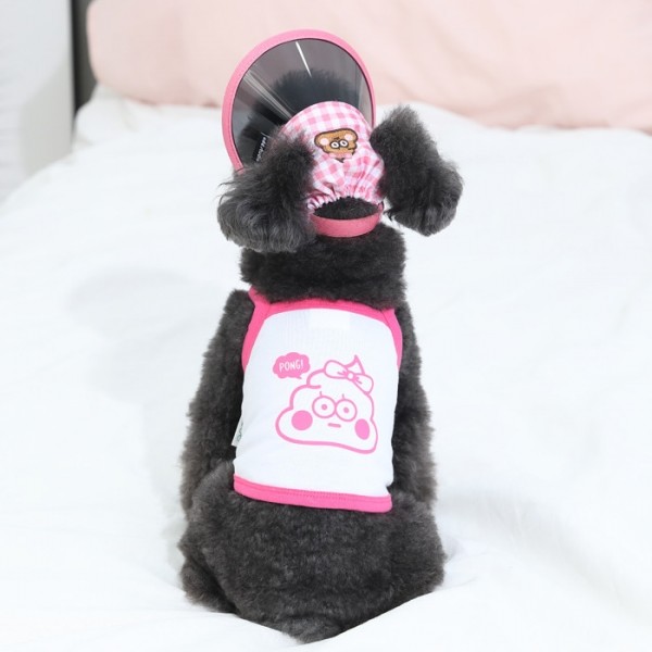 페오펫몰,[오드펫]또또또 친구들 체크 UV썬캡 누또