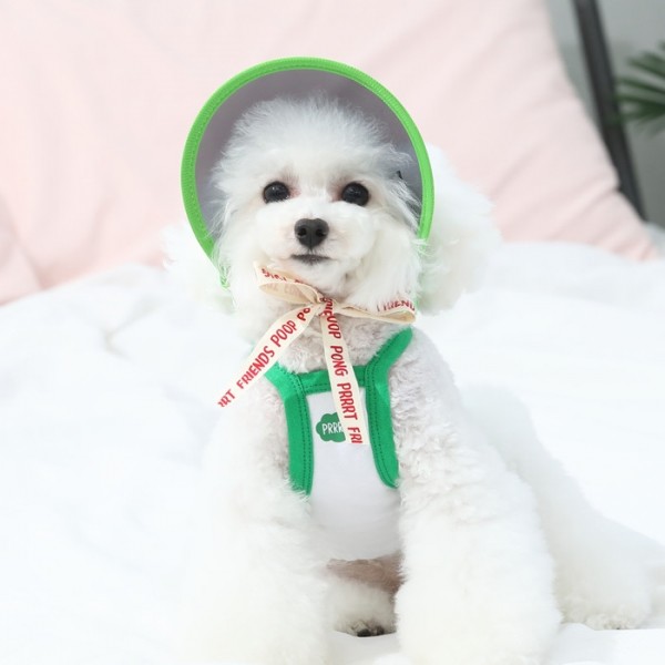 페오펫몰,[오드펫]또또또 친구들 체크 UV썬캡 껴또