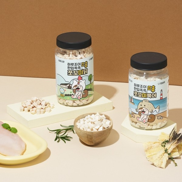 페오펫몰,펫생각 한입쏙쏙 동결건조 간식 치킨 트릿 (약 800알)