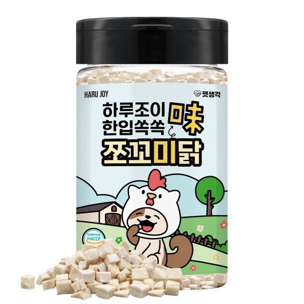 페오펫몰,펫생각 한입쏙쏙 동결건조 간식 치킨 트릿 (약 800알)