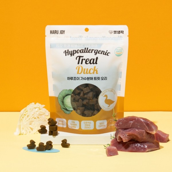 펫생각 하루조이 강아지 가수분해 오리 트릿 저알러지 노즈워크 훈련 간식