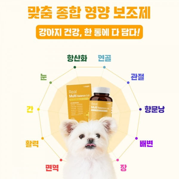 페오펫몰,펫생각 강아지 올인원 종합 멀티 비타민 항산화 영양제 120g
