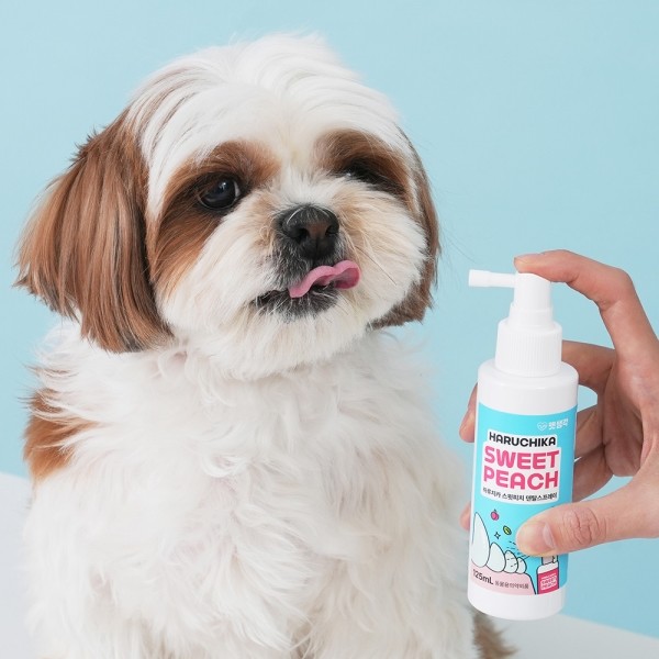 페오펫몰,펫생각 강아지 뿌리는 덴탈스프레이 치약 입냄새 구취 치석 구강청결제 125ml