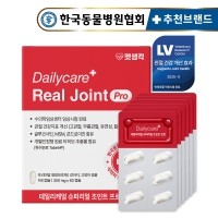 펫생각 임상완료 조인트 프로 강아지 관절 영양제 60정 슈퍼리얼 칼슘 슬개골 관절염 연골 디스크 예방 개선