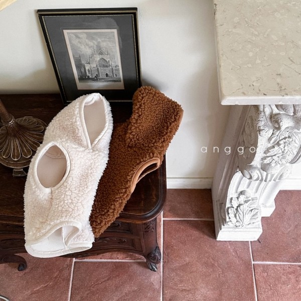 아가옷 만드는 앙꼬제작. 양털뽀글뽀글 강아지후드조끼