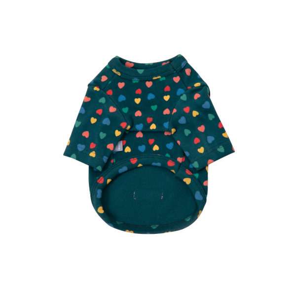 페오펫몰,코코넛즈 하트하트 티셔츠 - 딥그린