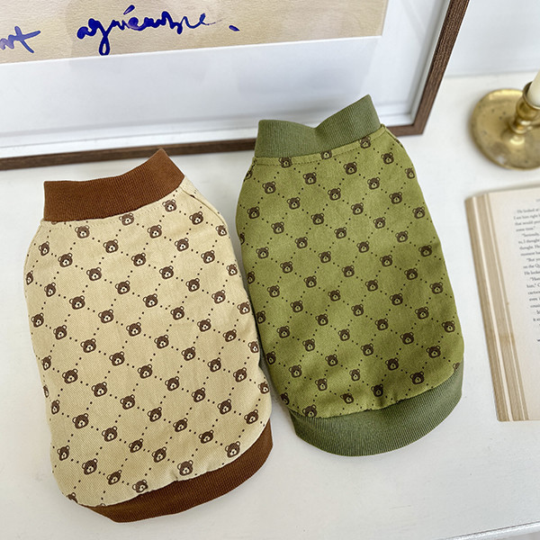 페오펫몰,곰찌 리버시블 점퍼(S-2XL) 강아지옷 반려견옷 가을 겨울