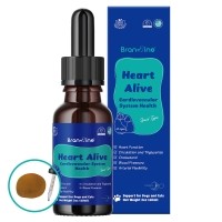 브랜바인 심장영양제 60ml(100일분) 베이컨맛 강아지 고양이 심장약 오메가3 코큐텐