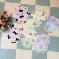 해피댕댕 해충방지 티셔츠&조끼 (2Type-3color) 강아지 버그가드 망사티 S-2XL
