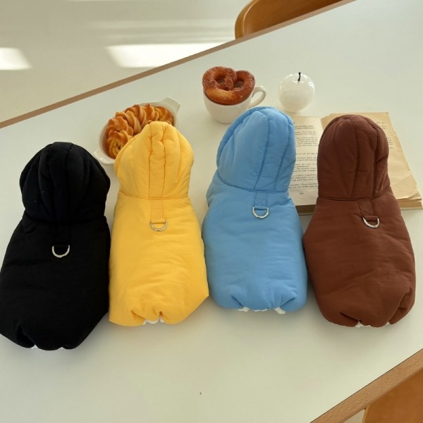 페오펫몰,해피댕댕 3초컷벨크로후드패딩 / 입기편한 강아지패딩 S-XL