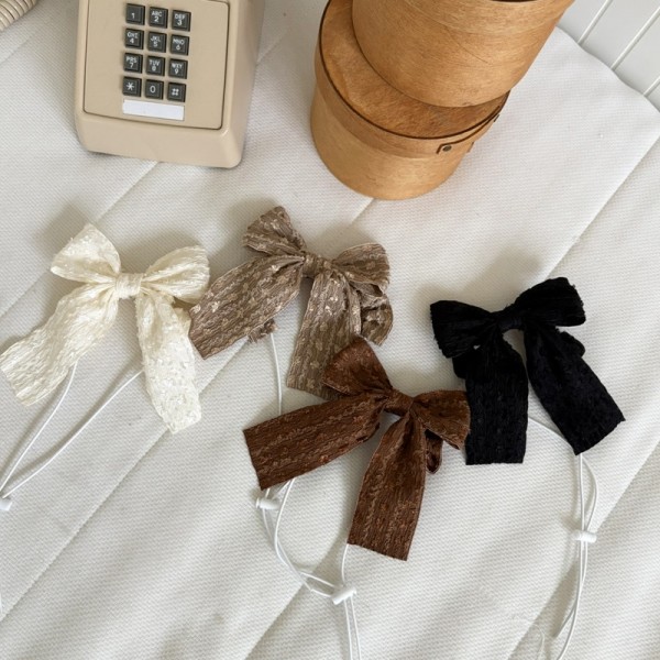 해피댕댕 샤이리본끈 / 강아지 화동 리본머리띠