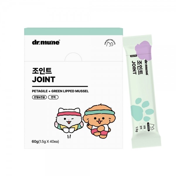 페오펫몰,[NEW 파우더] 닥터뮨 조인트 강아지 고양이 관절 영양제 연골 근력 강화 노견 슬개골 면역력 40p