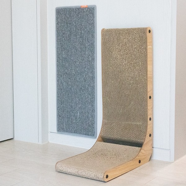 페오펫몰,리스펫 고양이 기둥 수직 스크래쳐 카페트 벽타냥 부착형 냥오름