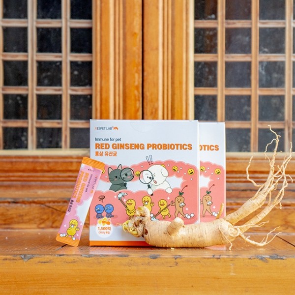 페오펫몰,리스펫랩 강아지 고양이 홍삼 유산균 1500억 프로바이오틱스 30포