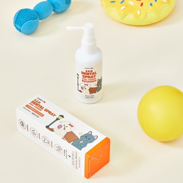 페오펫몰,리스펫 강아지 고양이 뿌리는 치약 구강청결제 100ml