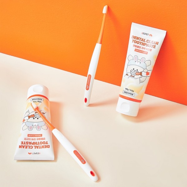 페오펫몰,리스펫 강아지 효소 바르는 치약 칫솔 세트 초극세사모 입냄새 100ml + 칫솔 2P